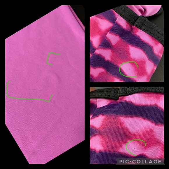 C9 By Champion S Pink Purple Black Patterned Built In Bra Activewear Tank - Picture 8 of 10